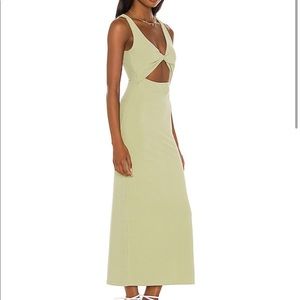 Light green cut out maxi